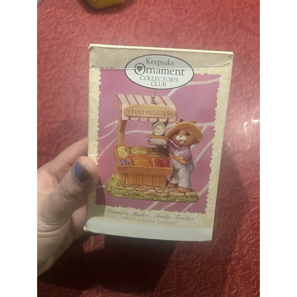 Hallmark 1997 Keepsake Collector's Club Farmer's Market Tender Touches Ornament